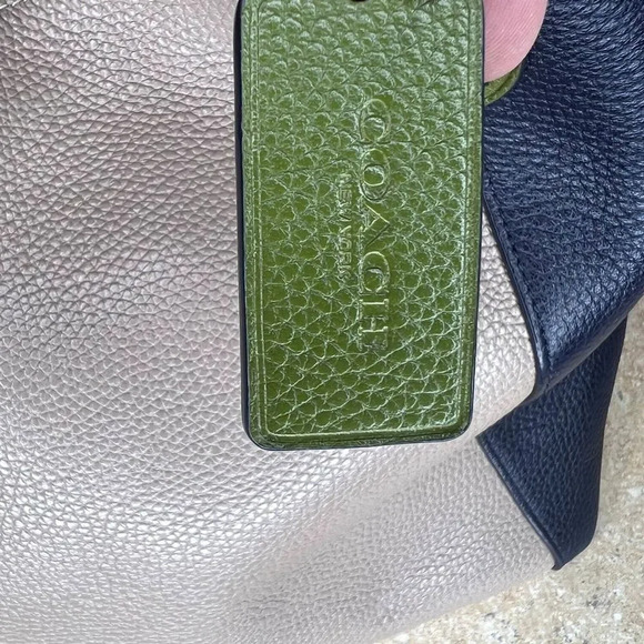 Coach Edie 28 Colorblock Leather Satchel Bag - Picture 4 of 13